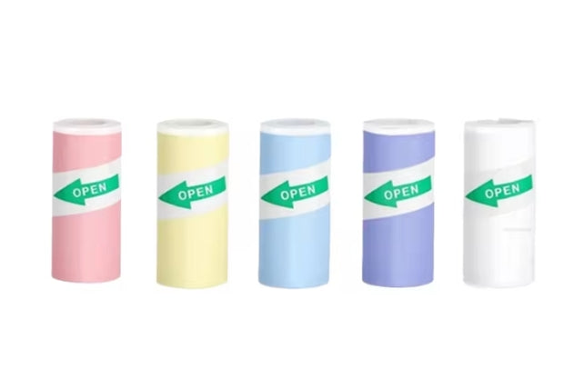 10 Rouleaux de Papier couleurs
